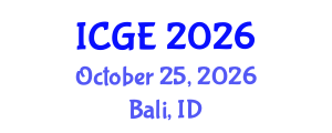 International Conference on Green Energy (ICGE) October 25, 2026 - Bali, Indonesia