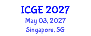 International Conference on Green Energy (ICGE) May 03, 2027 - Singapore, Singapore International Conference on Green Energy (ICGE) May 03, 2027 - Singapore, Singapore
