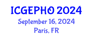 International Conference on Green Exercise and Physical Health Outcomes (ICGEPHO) September 16, 2024 - Paris, France
