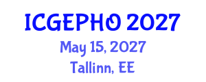 International Conference on Green Exercise and Physical Health Outcomes (ICGEPHO) May 15, 2027 - Tallinn, Estonia