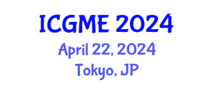 International Conference on Green Manufacturing Engineering (ICGME) April 22, 2024 - Tokyo, Japan