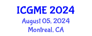 International Conference on Green Manufacturing Engineering (ICGME) August 05, 2024 - Montreal, Canada