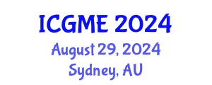 International Conference on Green Manufacturing Engineering (ICGME) August 29, 2024 - Sydney, Australia