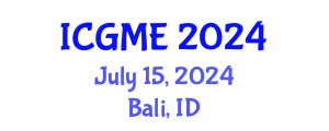International Conference on Green Manufacturing Engineering (ICGME) July 15, 2024 - Bali, Indonesia