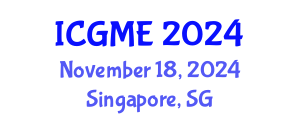 International Conference on Green Manufacturing Engineering (ICGME) November 18, 2024 - Singapore, Singapore