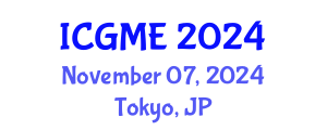 International Conference on Green Manufacturing Engineering (ICGME) November 07, 2024 - Tokyo, Japan