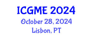 International Conference on Green Manufacturing Engineering (ICGME) October 28, 2024 - Lisbon, Portugal