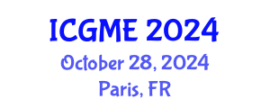International Conference on Green Manufacturing Engineering (ICGME) October 28, 2024 - Paris, France