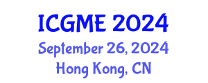 International Conference on Green Manufacturing Engineering (ICGME) September 26, 2024 - Hong Kong, China