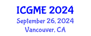International Conference on Green Manufacturing Engineering (ICGME) September 26, 2024 - Vancouver, Canada