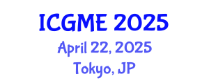 International Conference on Green Manufacturing Engineering (ICGME) April 22, 2025 - Tokyo, Japan
