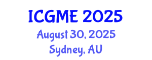 International Conference on Green Manufacturing Engineering (ICGME) August 30, 2025 - Sydney, Australia