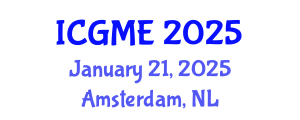 International Conference on Green Manufacturing Engineering (ICGME) January 21, 2025 - Amsterdam, Netherlands