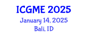 International Conference on Green Manufacturing Engineering (ICGME) January 14, 2025 - Bali, Indonesia