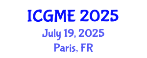 International Conference on Green Manufacturing Engineering (ICGME) July 19, 2025 - Paris, France