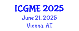 International Conference on Green Manufacturing Engineering (ICGME) June 21, 2025 - Vienna, Austria