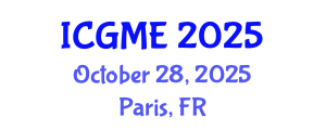 International Conference on Green Manufacturing Engineering (ICGME) October 28, 2025 - Paris, France