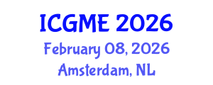 International Conference on Green Manufacturing Engineering (ICGME) February 08, 2026 - Amsterdam, Netherlands