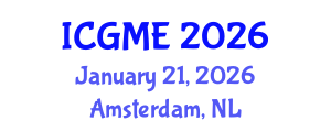 International Conference on Green Manufacturing Engineering (ICGME) January 21, 2026 - Amsterdam, Netherlands