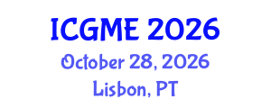 International Conference on Green Manufacturing Engineering (ICGME) October 28, 2026 - Lisbon, Portugal