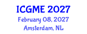 International Conference on Green Manufacturing Engineering (ICGME) February 08, 2027 - Amsterdam, Netherlands International Conference on Green Manufacturing Engineering (ICGME) February 08, 2027 - Amsterdam, Netherlands