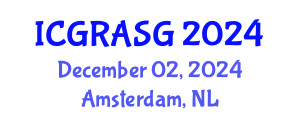 International Conference on Green Revolution and Agriculture for Sustainable Growth (ICGRASG) December 02, 2024 - Amsterdam, Netherlands