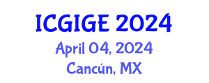 International Conference on Ground Improvement and Geotechnical Engineering (ICGIGE) April 04, 2024 - Cancún, Mexico