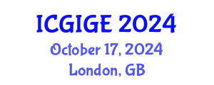 International Conference on Ground Improvement and Geotechnical Engineering (ICGIGE) October 17, 2024 - London, United Kingdom