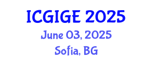 International Conference on Ground Improvement and Geotechnical Engineering (ICGIGE) June 03, 2025 - Sofia, Bulgaria