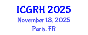 International Conference on Gynecology and Reproductive Health (ICGRH) November 18, 2025 - Paris, France