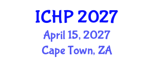 International Conference on Hadron Physics (ICHP) April 15, 2027 - Cape Town, South Africa International Conference on Hadron Physics (ICHP) April 15, 2027 - Cape Town, South Africa