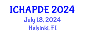 International Conference on Harmonic Analysis and Partial Differential Equations (ICHAPDE) July 18, 2024 - Helsinki, Finland
