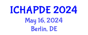 International Conference on Harmonic Analysis and Partial Differential Equations (ICHAPDE) May 16, 2024 - Berlin, Germany