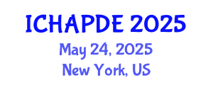 International Conference on Harmonic Analysis and Partial Differential Equations (ICHAPDE) May 24, 2025 - New York, United States