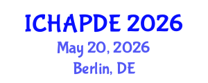 International Conference on Harmonic Analysis and Partial Differential Equations (ICHAPDE) May 20, 2026 - Berlin, Germany