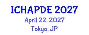 International Conference on Harmonic Analysis and Partial Differential Equations (ICHAPDE) April 22, 2027 - Tokyo, Japan International Conference on Harmonic Analysis and Partial Differential Equations (ICHAPDE) April 22, 2027 - Tokyo, Japan