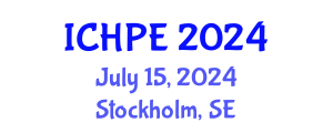 International Conference on Health and Physical Education (ICHPE) July 15, 2024 - Stockholm, Sweden