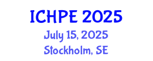 International Conference on Health and Physical Education (ICHPE) July 15, 2025 - Stockholm, Sweden