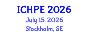 International Conference on Health and Physical Education (ICHPE) July 15, 2026 - Stockholm, Sweden