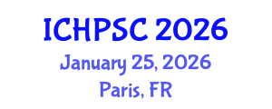 International Conference on Health Psychology, Stress and Coping (ICHPSC) January 25, 2026 - Paris, France