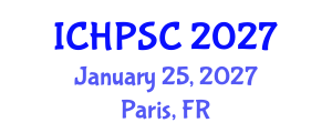 International Conference on Health Psychology, Stress and Coping (ICHPSC) January 25, 2027 - Paris, France International Conference on Health Psychology, Stress and Coping (ICHPSC) January 25, 2027 - Paris, France