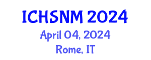 International Conference on Health Sciences, Nursing and Midwifery (ICHSNM) April 04, 2024 - Rome, Italy