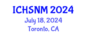 International Conference on Health Sciences, Nursing and Midwifery (ICHSNM) July 18, 2024 - Toronto, Canada