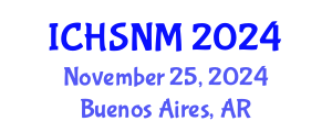 International Conference on Health Sciences, Nursing and Midwifery (ICHSNM) November 25, 2024 - Buenos Aires, Argentina