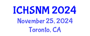 International Conference on Health Sciences, Nursing and Midwifery (ICHSNM) November 25, 2024 - Toronto, Canada
