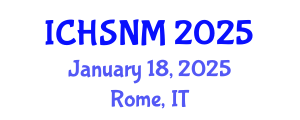 International Conference on Health Sciences, Nursing and Midwifery (ICHSNM) January 18, 2025 - Rome, Italy