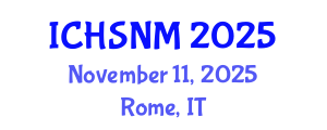 International Conference on Health Sciences, Nursing and Midwifery (ICHSNM) November 11, 2025 - Rome, Italy
