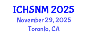 International Conference on Health Sciences, Nursing and Midwifery (ICHSNM) November 29, 2025 - Toronto, Canada