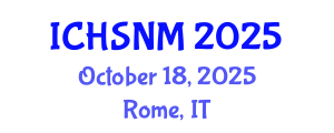 International Conference on Health Sciences, Nursing and Midwifery (ICHSNM) October 18, 2025 - Rome, Italy