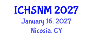 International Conference on Health Sciences, Nursing and Midwifery (ICHSNM) January 16, 2027 - Nicosia, Cyprus International Conference on Health Sciences, Nursing and Midwifery (ICHSNM) January 16, 2027 - Nicosia, Cyprus